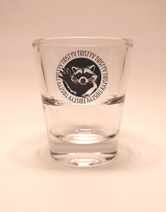 Shot Glass with Tydstyv Logo